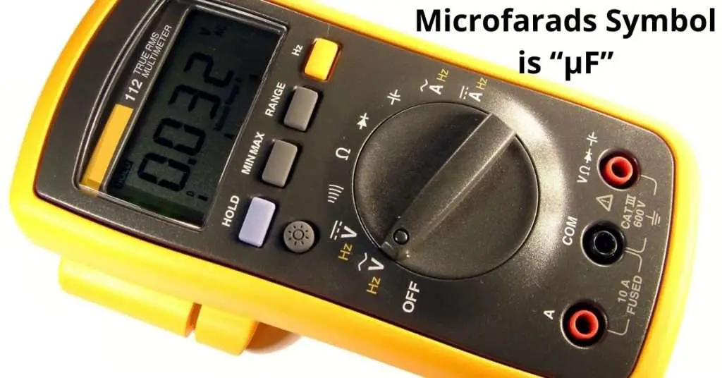 What is the Symbol for Microfarads on a Multimeter