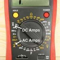 what is amps symbol on multimeter