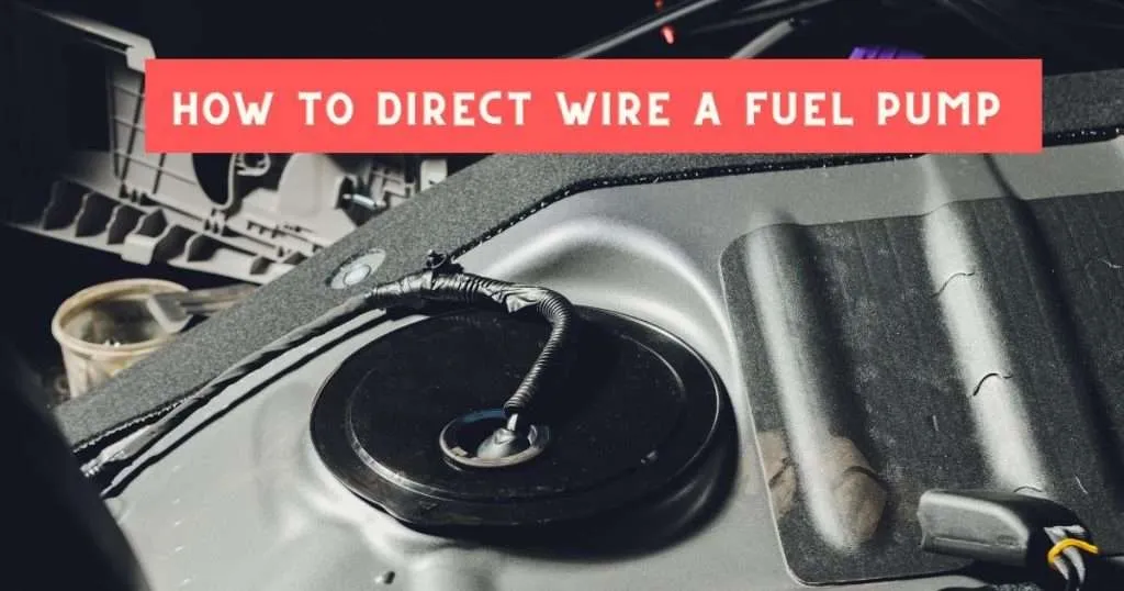 Steps to wire a 12 V battey to fuel pump of car