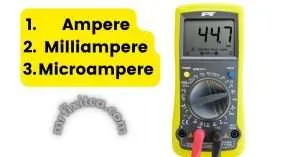 What are ampere, milliampere, and microampere