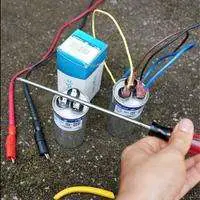 discharge an AC capacitor