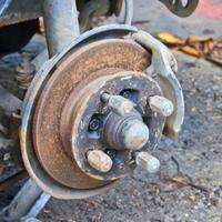 rusted trailer brake