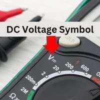 DC Voltage symbol on multimeter