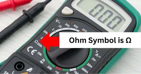 ohm meter symbols