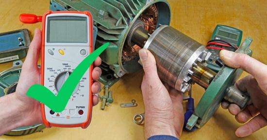 test single phase motor with multimeter