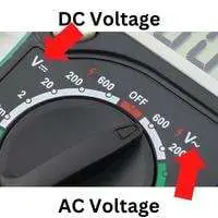 voltage symbol on multimeter