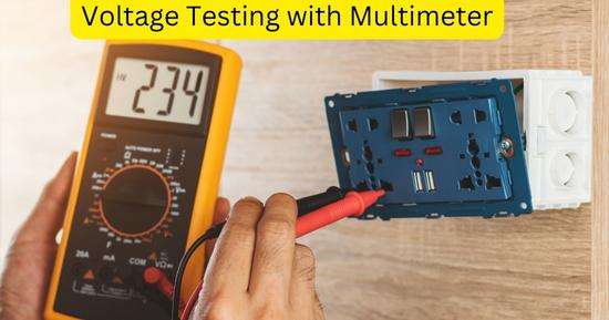 use a multimeter to test a 220v outlet