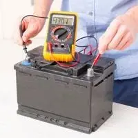 Check the battery drain with a multimeter