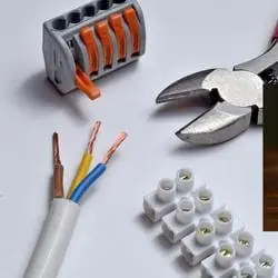 connect the wires with wire connectors