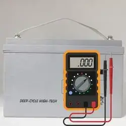 How to test a deep cycle battery with a multimeter